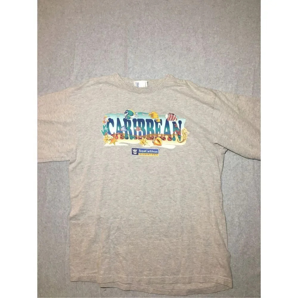 Mens Royal Caribbean International Shirt Size XXL Fish Underwater Cruise
